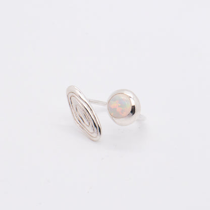 Solar Flares - Magnetic Storm Opal Ring (Silver)
