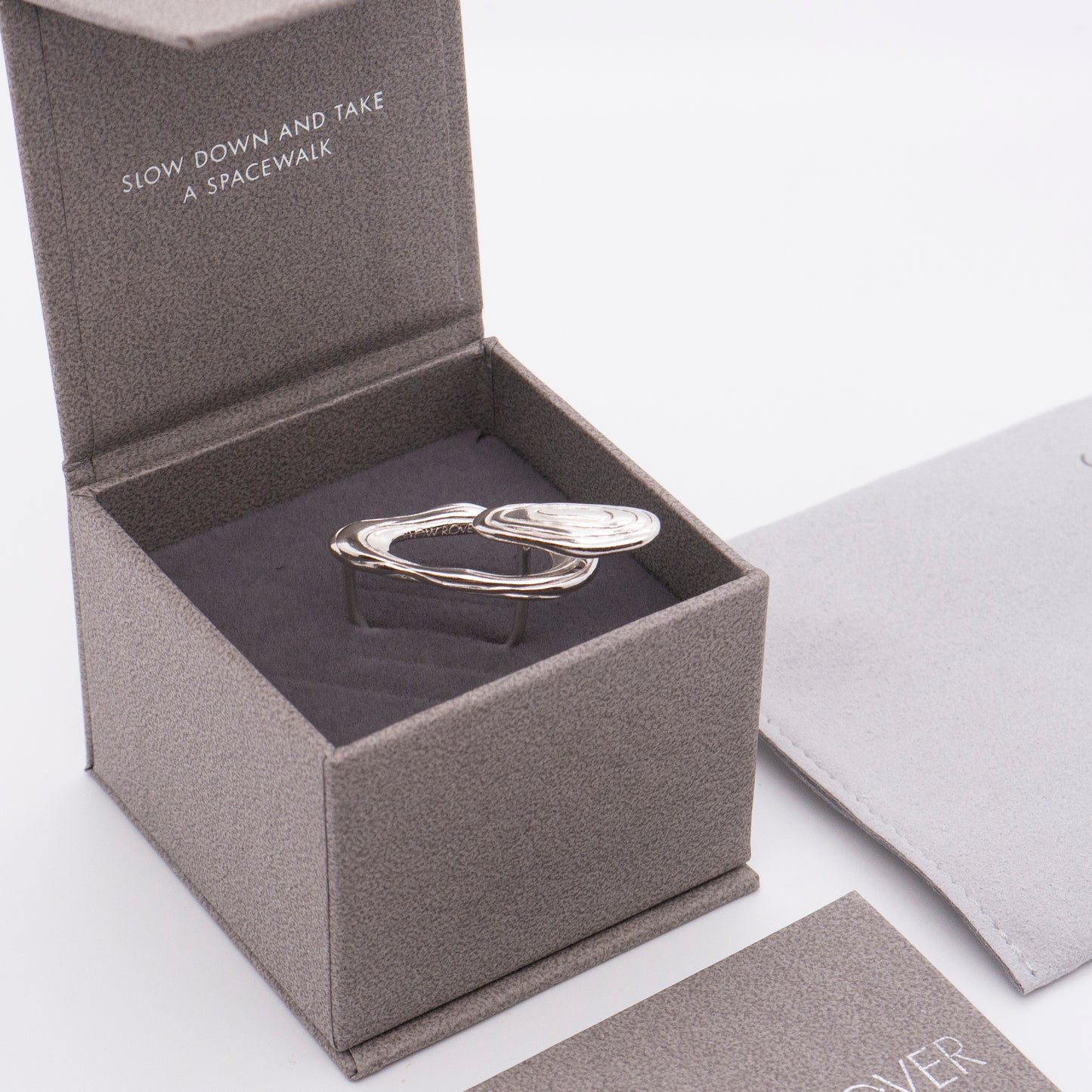 Solar Flares - Magnetic Storm Ring (Silver)
