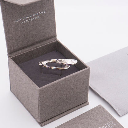 Solar Flares - Magnetic Storm Ring (Silver)