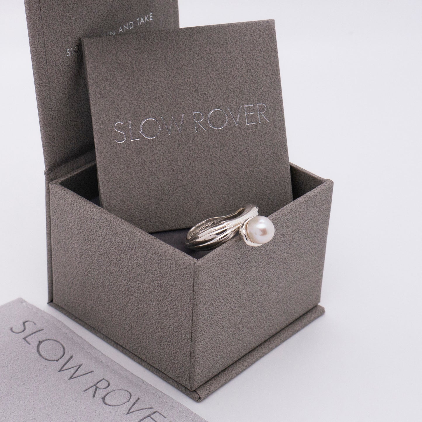 Solar Flares - Coronal Rain Pearl Ring (Silver)