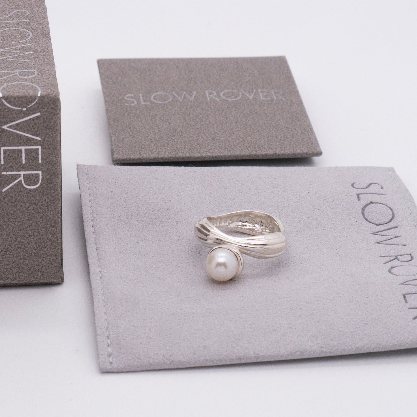 Solar Flares - Coronal Rain Pearl Ring (Silver)