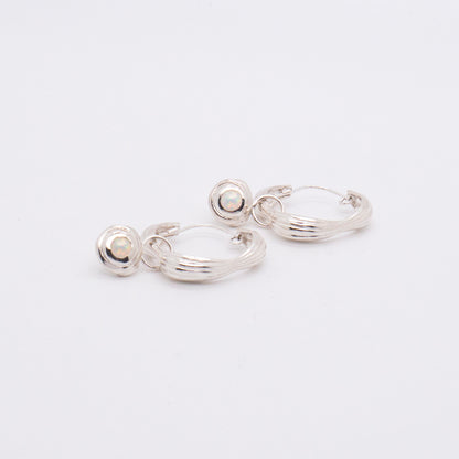 Solar Flares - Coronal Rain Opal Earrings (Silver)