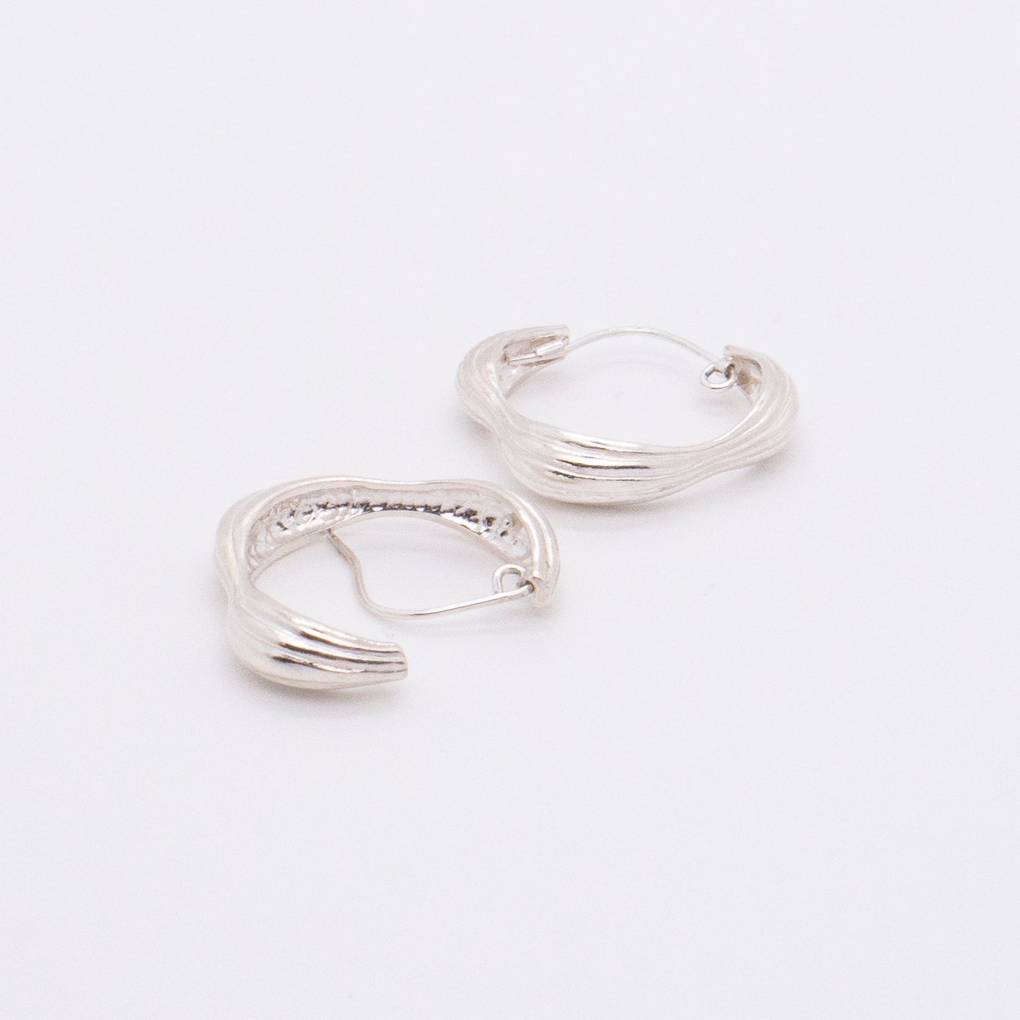 Solar Flares - Coronal Rain Opal Earrings (Silver)