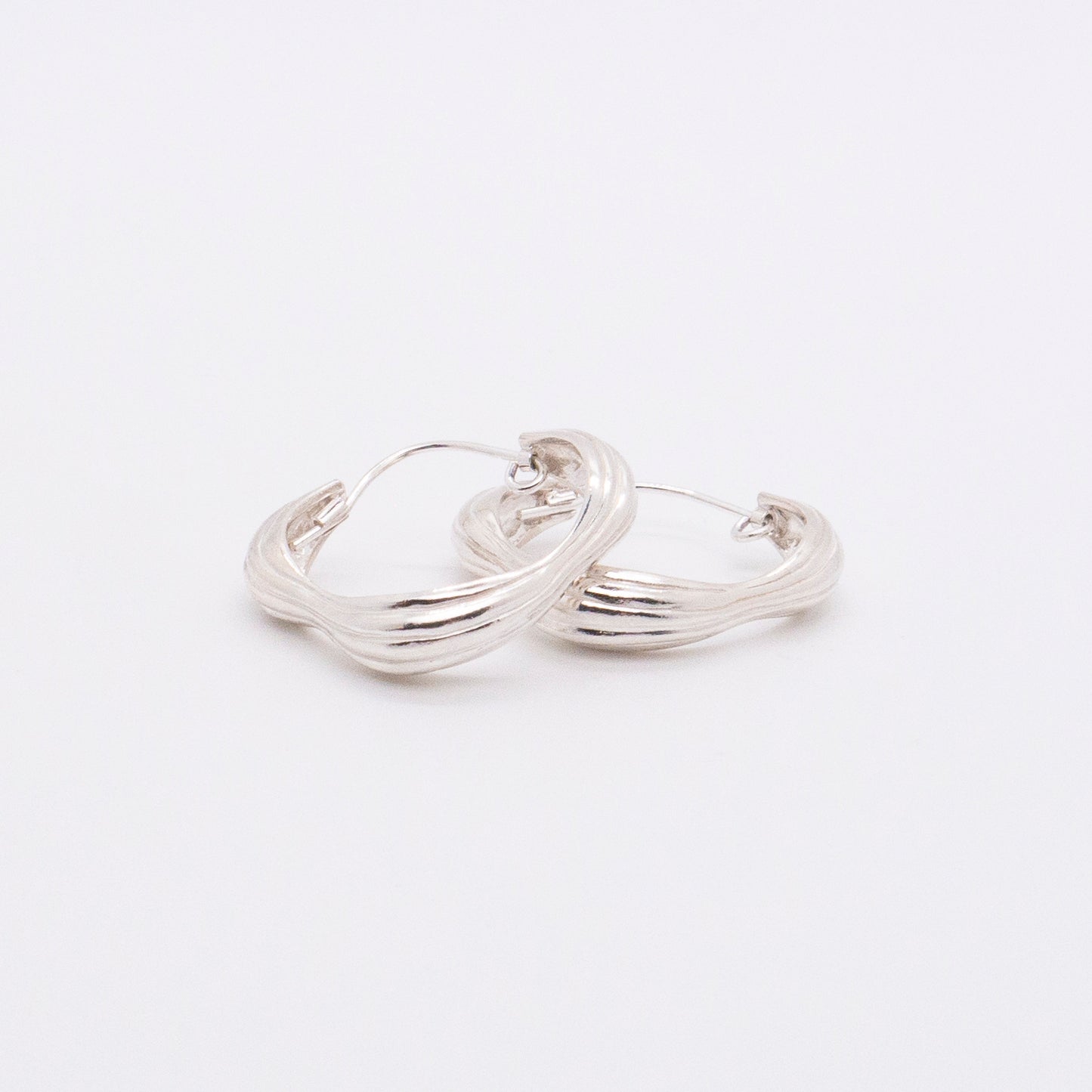 Solar Flares - Coronal Rain Opal Earrings (Silver)