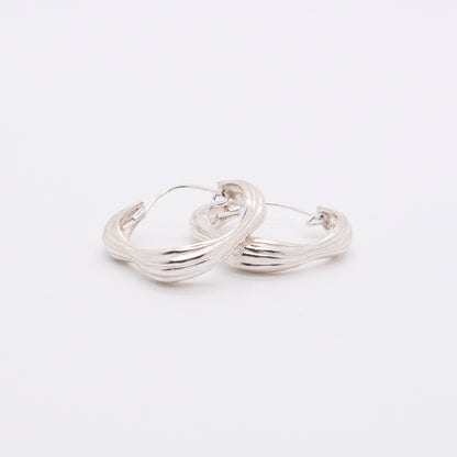 Solar Flares - Coronal Rain Opal Earrings (Silver)