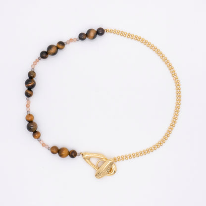 ソーラーフラッシュマグネティックストームホワイトバロックラウンドパールショートネックレス - スターリングシルバー